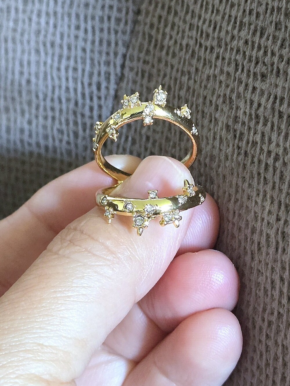 Alexis Bittar Double✌️ Banded Gold💛 Satellite🛰 Ring💍 - Picture 15 of 16
